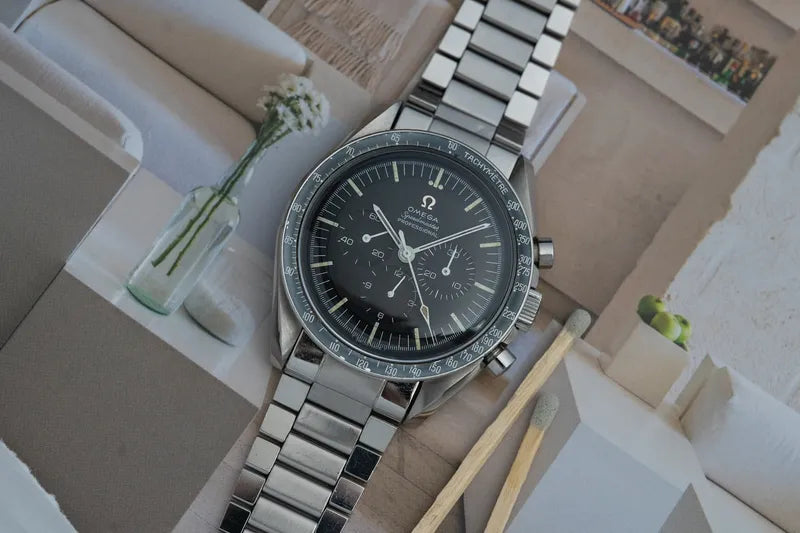 1966 Omega Speedmaster 105012 - Dot over 90 DON Bezel - Stunning patina!