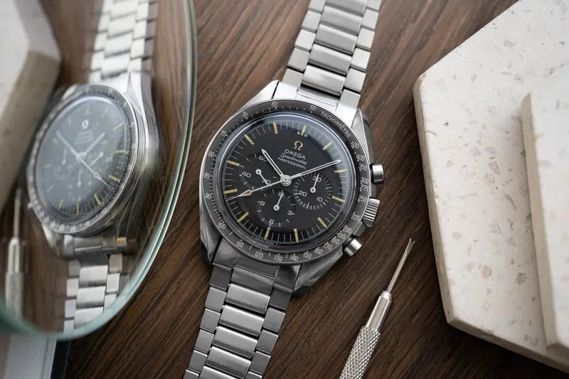 1966 Omega Speedmaster 105012 - TAT Flying Flying Club Caseback Engraving