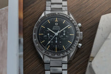 Load image into Gallery viewer, 1966 Omega Speedmaster 105012 with 1039 Bracelet - DOT over 90 - Patina
