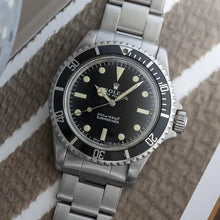 Load image into Gallery viewer, 1966 Rolex 5513 Submariner Stainless Steel - Meters First - Triple 6 caseback
