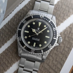 1966 Rolex 5513 Submariner Stainless Steel - Meters First - Triple 6 caseback