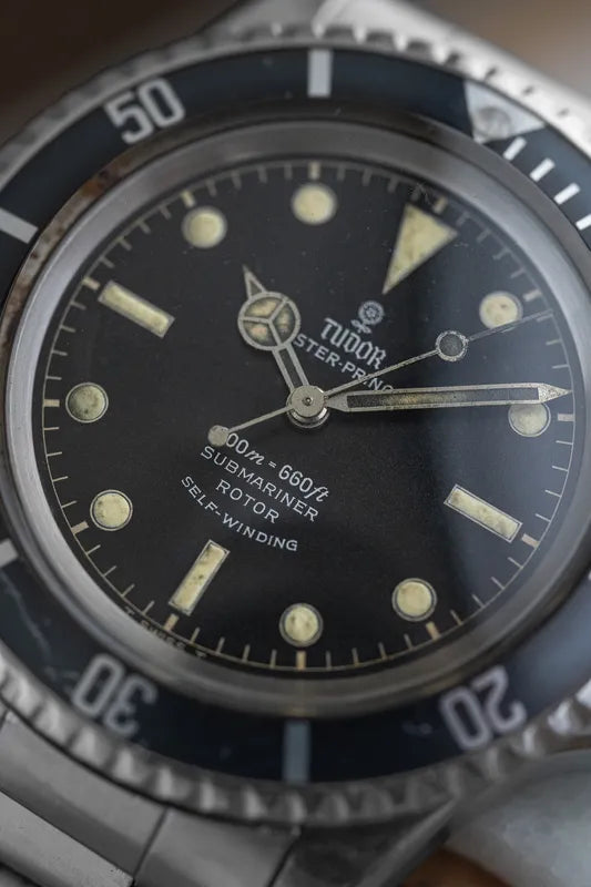 1966 Tudor 7928 Submariner Stainless Steel - Chapter Ring Gilt dial - VI Error