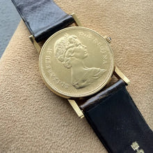 Load image into Gallery viewer, 1967 Corum 18k Gold Canada $20 Manual winding watch
