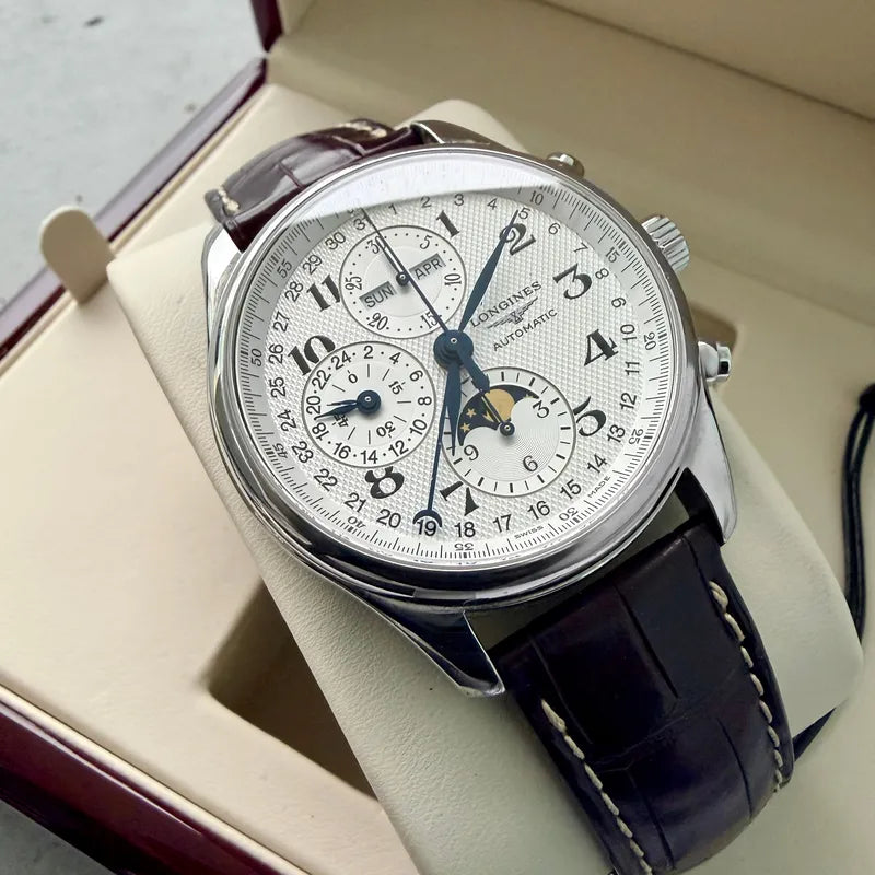 Longines Master Collection L2.773.4.78.3 Moonphase Automatic Box and Papers