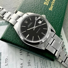 Load image into Gallery viewer, 1968 Rolex 6694 Oyster Date Stainless Steel Black Dial - Serviced
