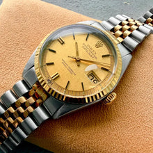 Load image into Gallery viewer, 1969 Rolex Datejust Two Tone 1601 Champagne Linen Dial
