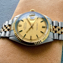Load image into Gallery viewer, 1969 Rolex Datejust Two Tone 1601 Champagne Linen Dial
