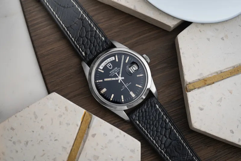 1969 Tudor Oyster Prince Day Date 7017 - 7017/0 - Stunning Black Dial - Serviced