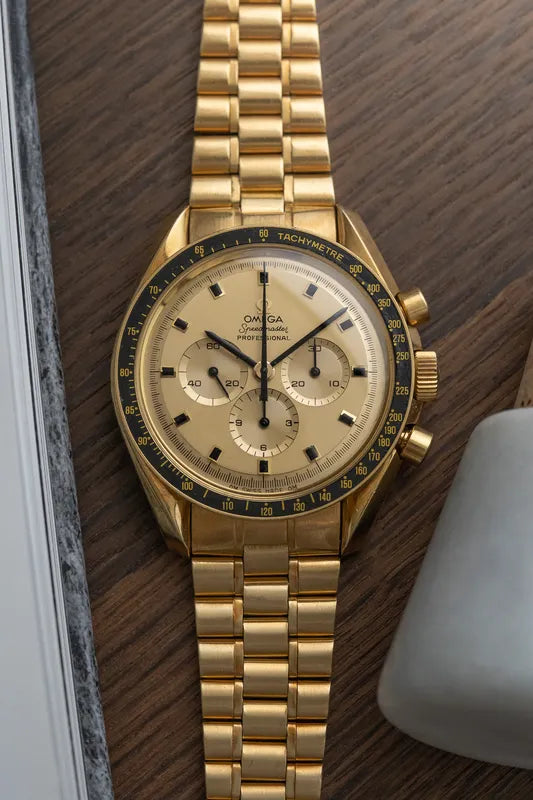 1970 Omega Speedmaster 18k yellow Gold BA 145.022 - Apollo XI Moon Landing