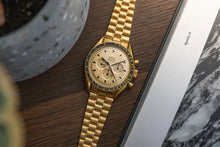 Load image into Gallery viewer, 1970 Omega Speedmaster 18k yellow Gold BA 145.022 - Apollo XI Moon Landing
