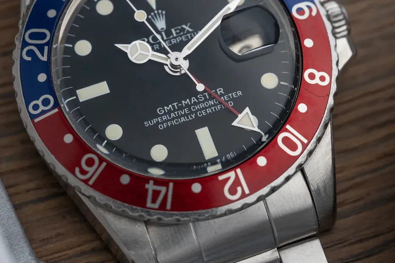 1970 Rolex GMT Master Stainless 1675 Pepsi Bezel