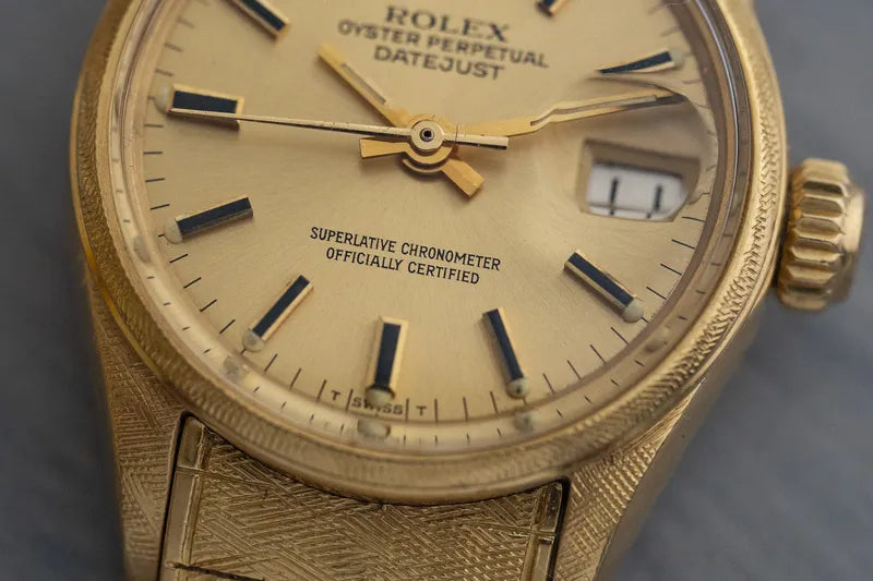 1970 Rolex President 18k Solid Yellow Gold 6520 - Mesh bracelet