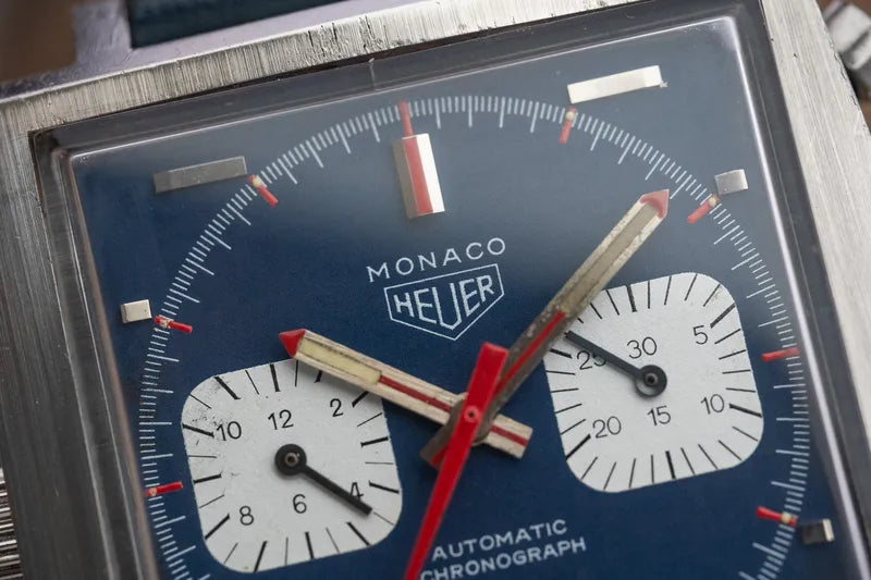 1970s Heuer Monaco Blue Dial 1133 - Steve McQueen