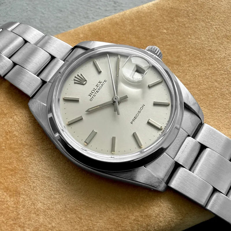 1970s Rolex Oysterdate Precision Stainless Steel 6694 - Serviced