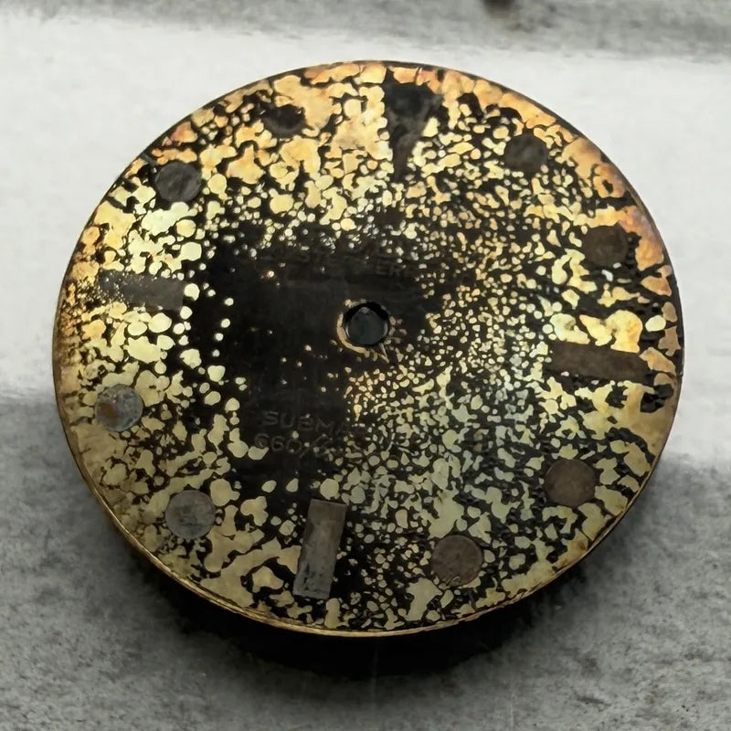 1970s  Original Rolex 5513 Submariner Singer Matte Dial - Snake Skin Tropical