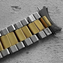 Load image into Gallery viewer, 1971 Rolex Two Tone Oyster Bracelet 7836 14k gold 258 Endlink- 1675 16753 GMT
