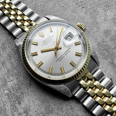 1972 Rolex Datejust 1601 Two Tone Jubilee - Attractive Wide Boy Pie Pan Dial