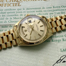 Load image into Gallery viewer, 1972 Rolex President Solid Gold 1803 - Complete Set - Box + Papers
