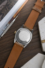Load image into Gallery viewer, 1973 Rolex 1550 Date Grey Mosaic Dial- Gold Plated case with Riveted Bracelet

