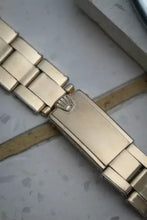 Load image into Gallery viewer, 1973 Rolex 1550 Date Grey Mosaic Dial- Gold Plated case with Riveted Bracelet
