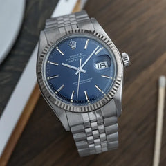 1973 Rolex 1601 Datejust Stainless Steel &nbsp;Jubilee Blue to Tropical Purplish dial