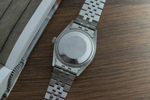 Load image into Gallery viewer, 1973 Rolex 1601 Datejust Stainless Steel &nbsp;Jubilee Blue to Tropical Purplish dial
