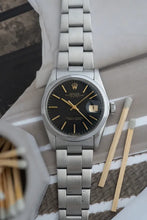 Load image into Gallery viewer, 1975 Rolex Date - Serviced - Sigma Matte Black Dial + Gold Markers / Hands
