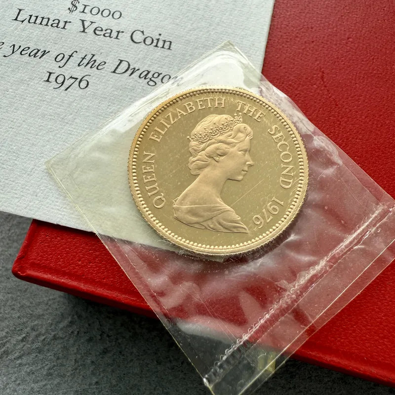 1976 Hong Kong Year of the Dragon Proof Gold Coin $1000
