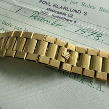 Load image into Gallery viewer, 1978 Rolex Oyster Quartz President 19018 Box + Papers - Unpolished
