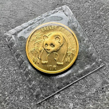 Load image into Gallery viewer, 1986 Gold Panda 1/10 oz Gold .9999+ Fine 10 Yuan Sealed
