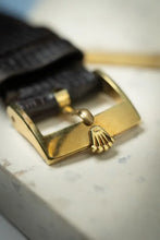 Load image into Gallery viewer, 1980 Rolex 15505 Date 18K fluted bezel - Gold Plated case - Unpolished
