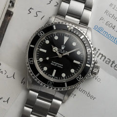 1981 Rolex 5513 Matte Dial Submariner - Rolex Service!
