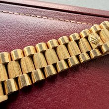 Load image into Gallery viewer, 1981 Rolex President 18k yellow Gold 18078 - Bark Finish- Unpolished Razor sharp
