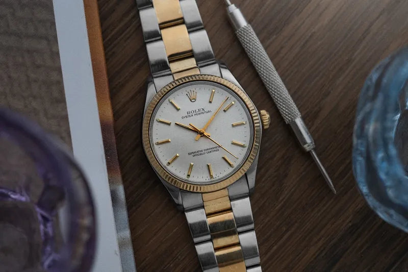 1981 Rolex Two Tone Oyster Perpetual 1005 Oyster Bracelet