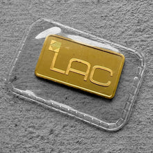 Load image into Gallery viewer, 1983 Johnson Matthey 5 Gram Gold Bar .9999+ 50th Anniversary Macassa LAC Mine
