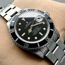 Load image into Gallery viewer, 1984 Rolex 16800 Submariner Stainless Steel - Box - Spider Dial with Patina! 8.4
