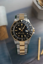 Load image into Gallery viewer, 1984 Rolex GMT Master 16753 Two Tone Serviced with box - Nipple Dial
