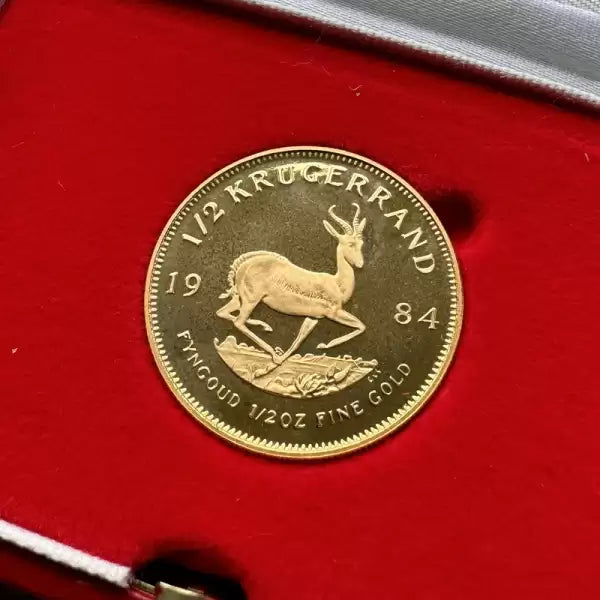 1984 South Africa Gold Coin Proof Krugerrand 1/2 oz