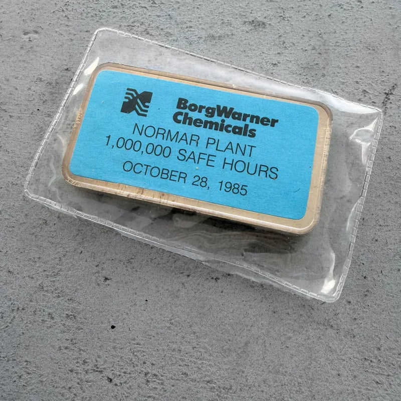 1985 Engelhard 10 oz .999 Silver bar -Sealed - BorgWarner Chemicals Normar Plant