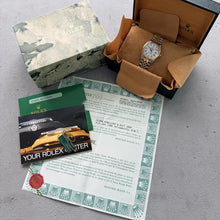 Load image into Gallery viewer, 1986 Rolex Date White Roman Numeral Dial 15053 Jubilee Box + Papers
