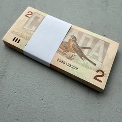1986 Bundle $2 Canada 100 Consecutive Sequential notes - Including Radar!