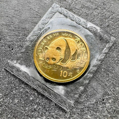 1987 Gold Panda 1/10 oz Gold .9999+ Fine 10 Yuan Sealed