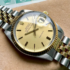 1988 - ROLEX 34mm 57013 Air King Date Jubilee R57013 - Box Papers - Stunning