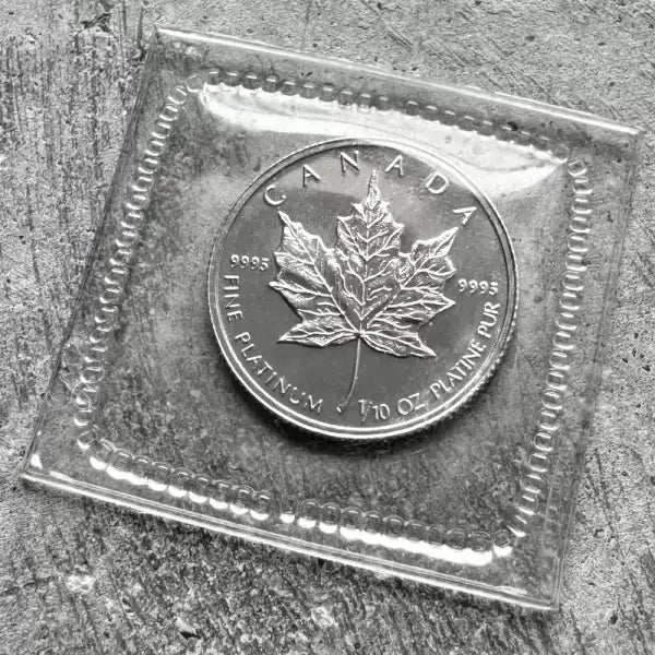 1988 Canada $5 Platinum Maple Fine 1/20 th - Perfectly Sealed