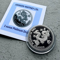 1988 Johnson Matthey Platinum Year of Dragon - 1 oz