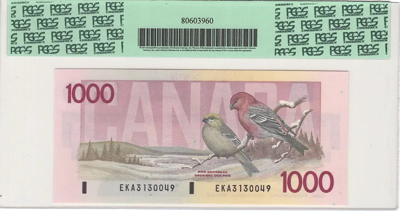 1988 $1000 Canada Notes PCGS Gem 67