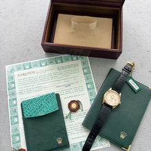 Load image into Gallery viewer, 1990 Rolex Datejust 18k Gold Ivory Roman numeral dial 16238 - box and Papers
