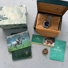 Load image into Gallery viewer, 1991 Rolex Datejust 36mm Jubilee 16220 – Box and booklets &nbsp;Blue Anniversary Dial
