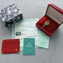 Load image into Gallery viewer, 1991 Rolex Datejust Diamond Dial 69173 - Jubilee band + Box + Papers
