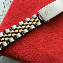 Load image into Gallery viewer, 1991 Rolex Datejust Jubilee Diamond Dial 69173 - Jubilee band + Box + Papers
